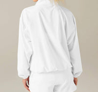 BEYOND YOGA In Stride Half Zip Pullover in stride half zip pullover in true white - women's sweater - view 4