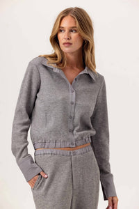 sundays Nell Button Front Shirt in grey - women's shirt - alternate view