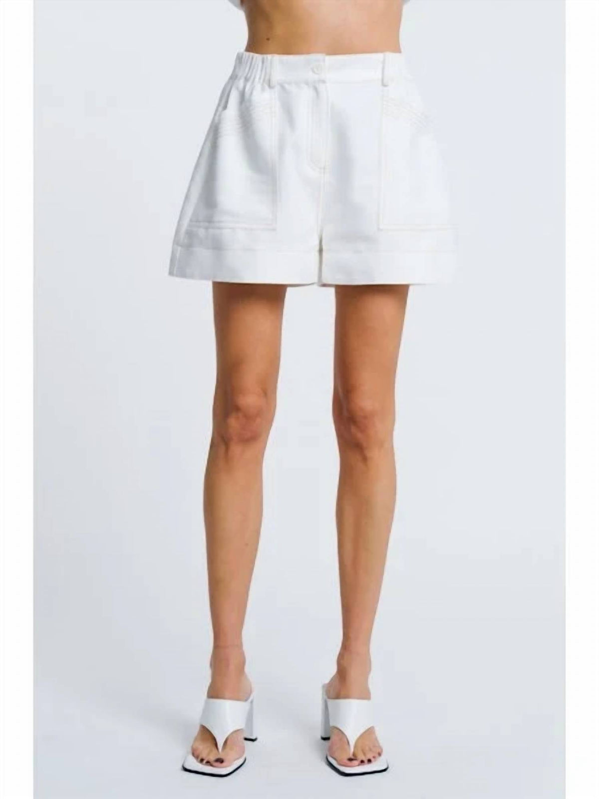 Ciebon - Women's Susana Topstitched Shorts