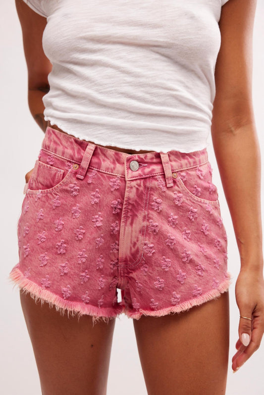 Free People - Mixed Emotions Hi Lo Jeans Short