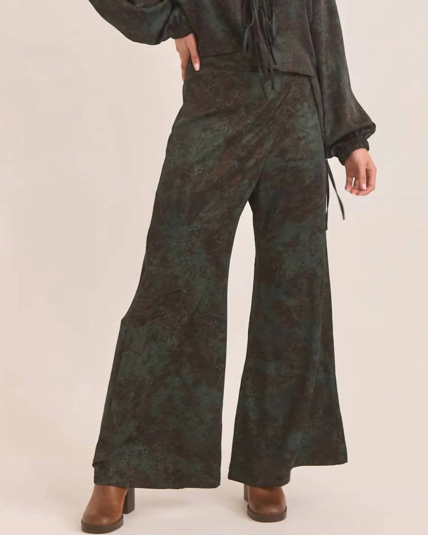 Nekane Nkn - Suna Printed Silky Sarong Pant Set