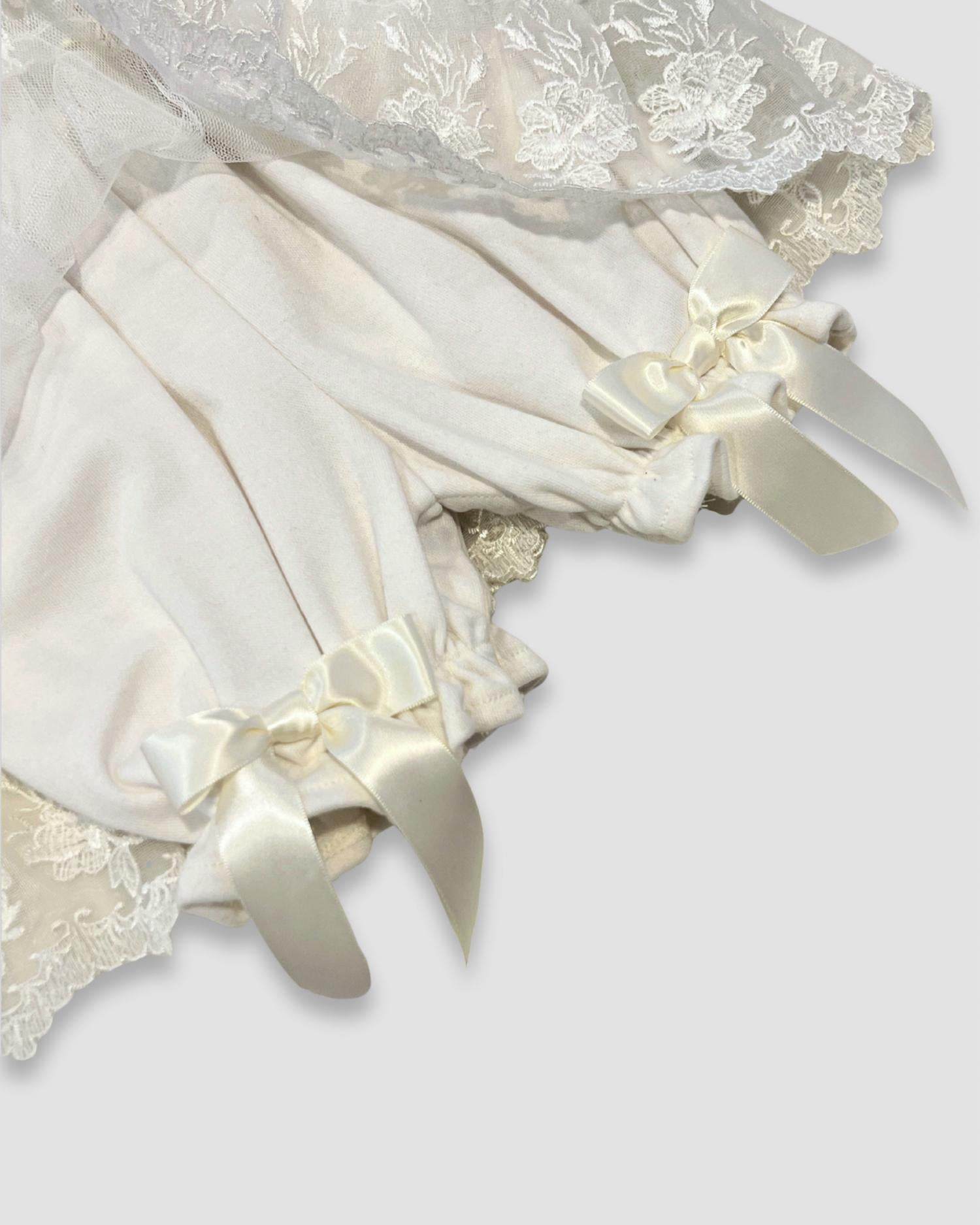 Katie Rose - Cotton Dress With Lace Overlay