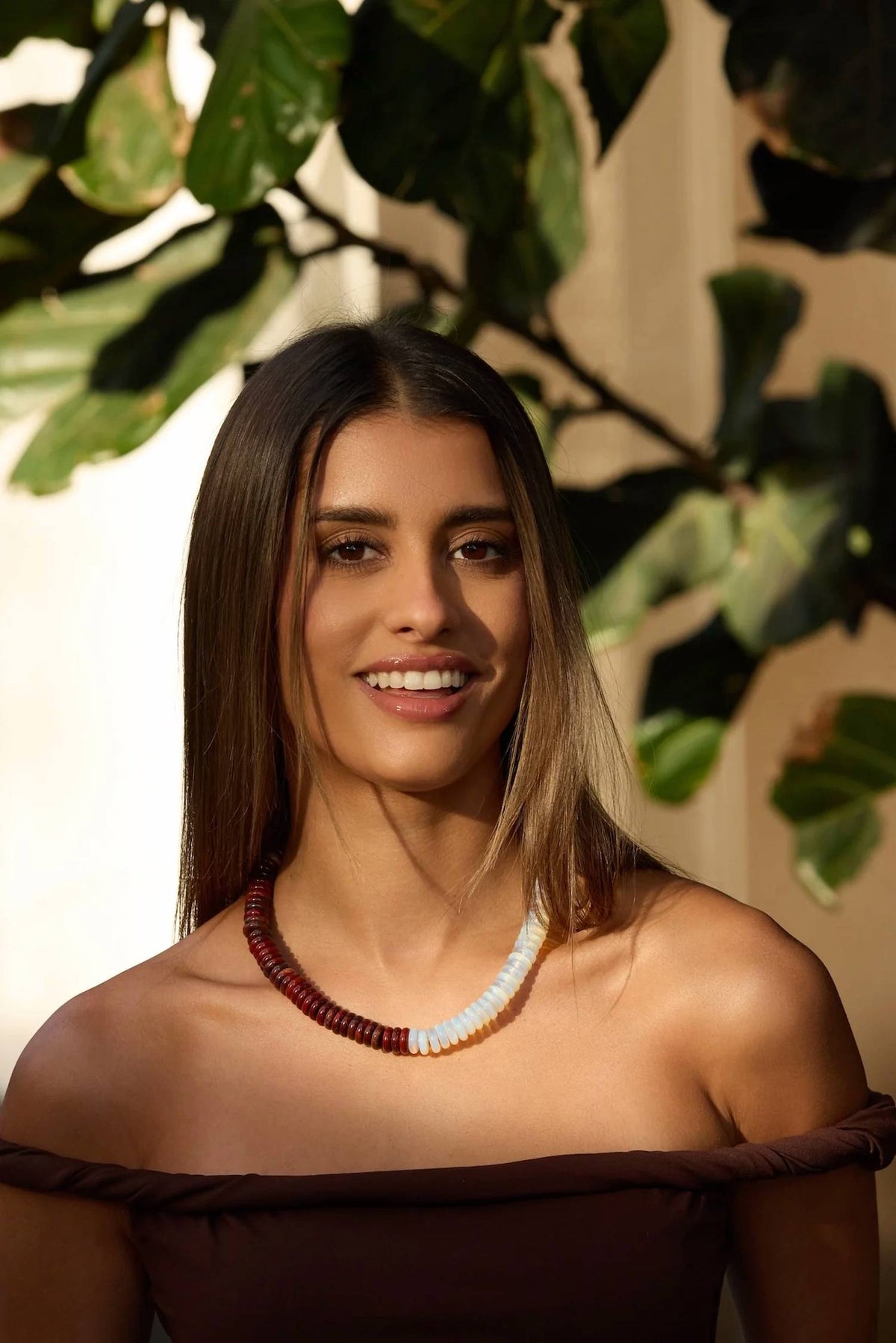 Adriana Pappas - Women's Double Gemstone Necklace