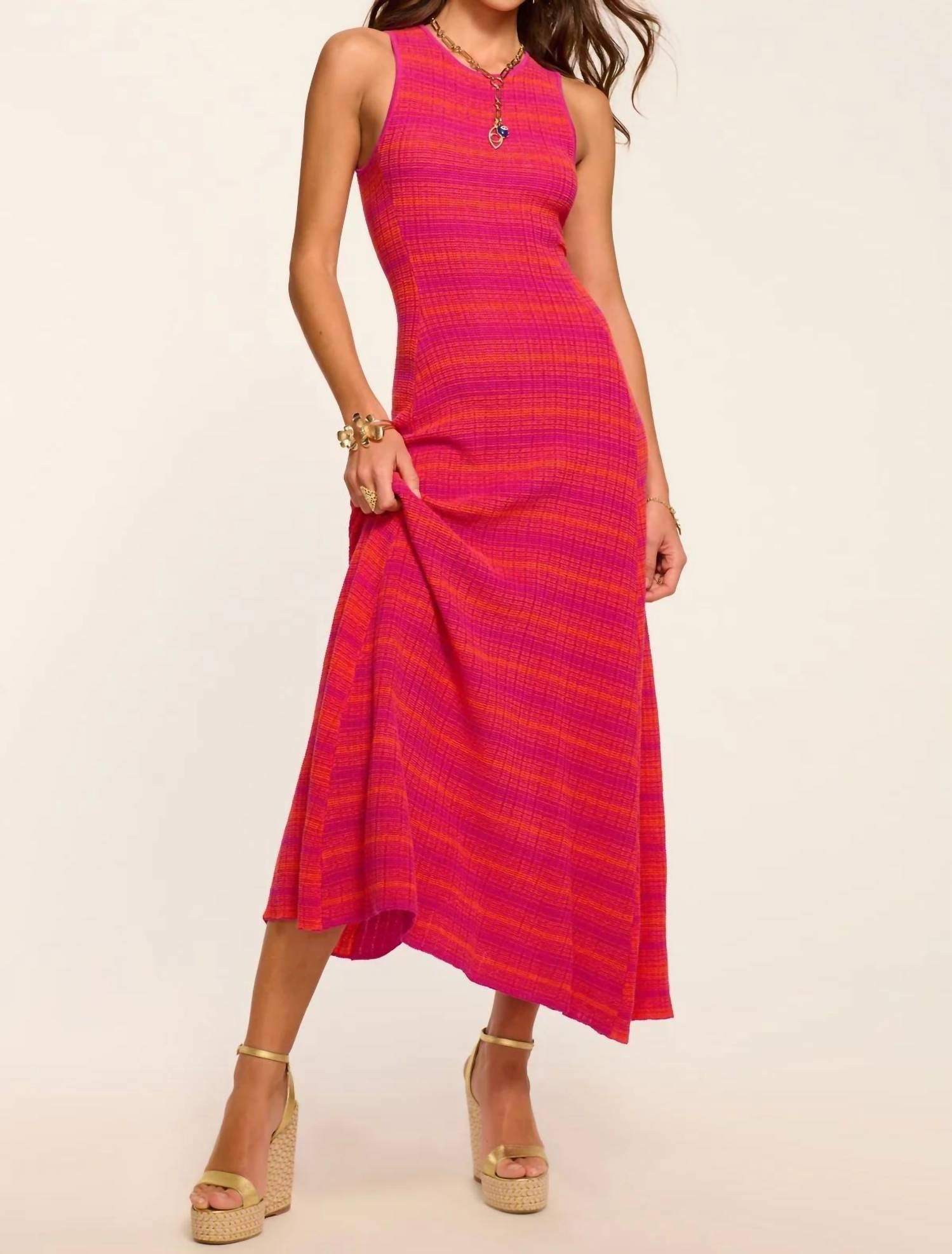 Ramy Brook - Nora Textured Knit High Neck Dress