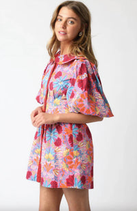 Olivaceous - Floral Fluff Mini Dress
