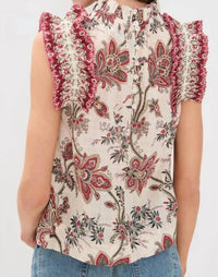 Sea - Cassandra Flutter Sleeve Top