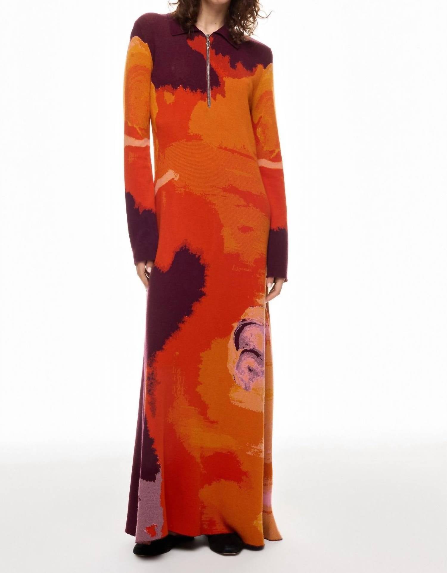 Rodebjer - Women's Clemins Art Knitted Maxi Dress