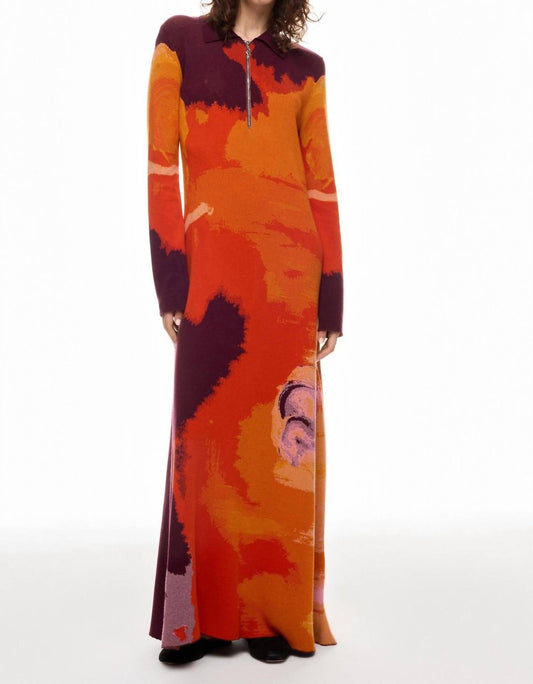Rodebjer - Women's Clemins Art Knitted Maxi Dress