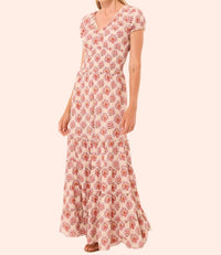 Misa Los Angeles Judith Dress in paisley block - women's dress - detail view