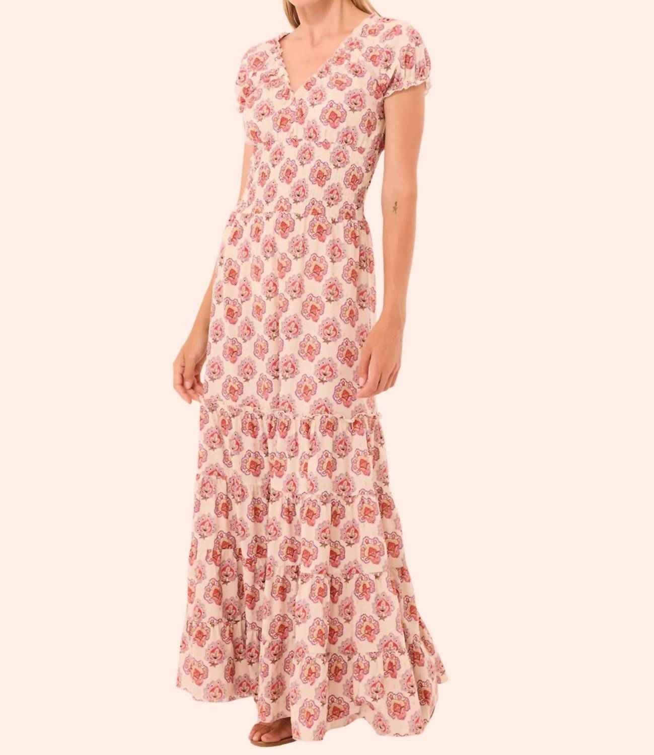 Misa Los Angeles Judith Dress in paisley block - women's dress - detail view