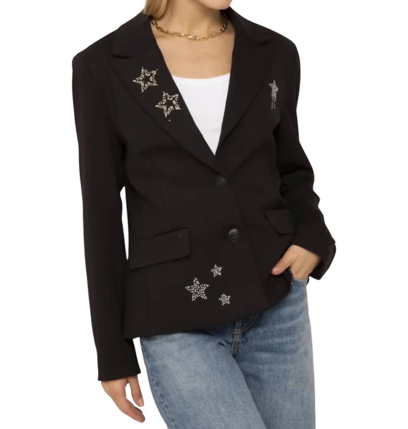 Central Park West - Junie Rhnestone Star Blazer