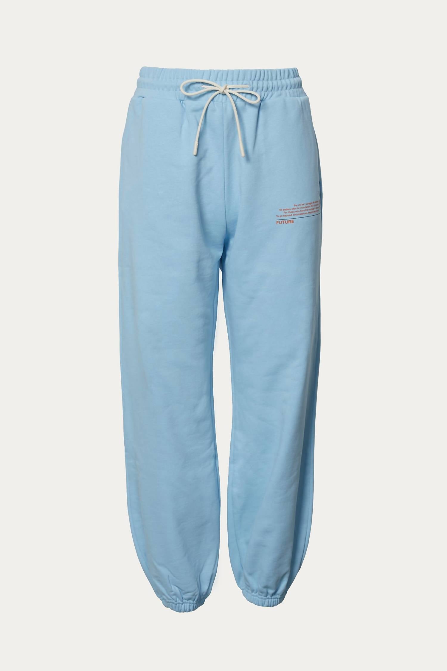 SLOGAN PRINT TRACK PANT