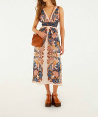 Farm Rio - Garden Scarf Midi Dress