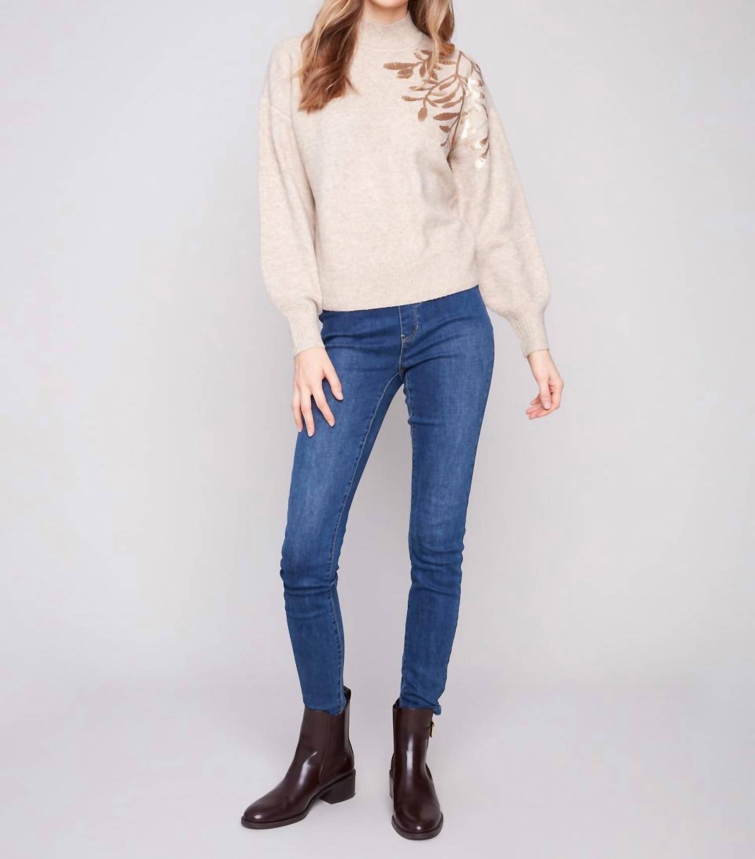 Charlie B - Mock Neck Sweater