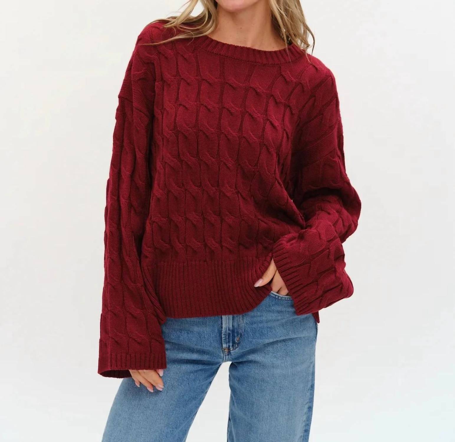 Six/Fifty - Willow Cable Knit Sweater