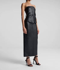 A.L.C. - Renee Strapless Leather Top