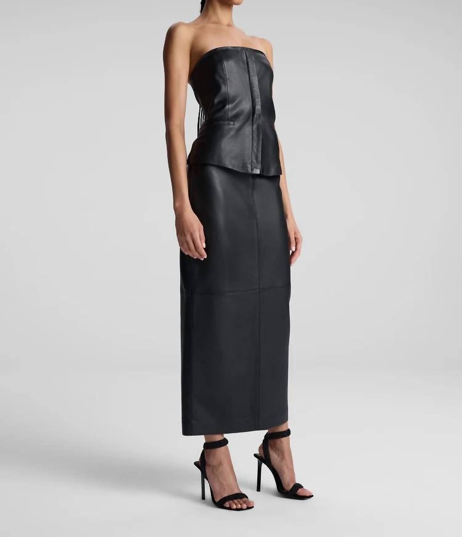 A.L.C. - Renee Strapless Leather Top