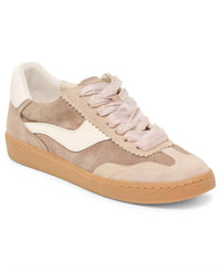 Dolce Vita Women's Notice Suede Lace-up Sneakers in dark taupe - women's sneaker - detail view