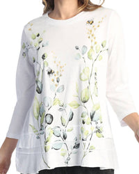 Jess & Jane - Kelly Mineral Washed Cotton Layered Top