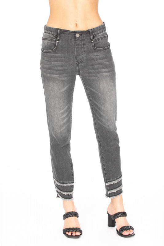 Apny - Liberty Ankle Frayed Hem Skinny Jeans