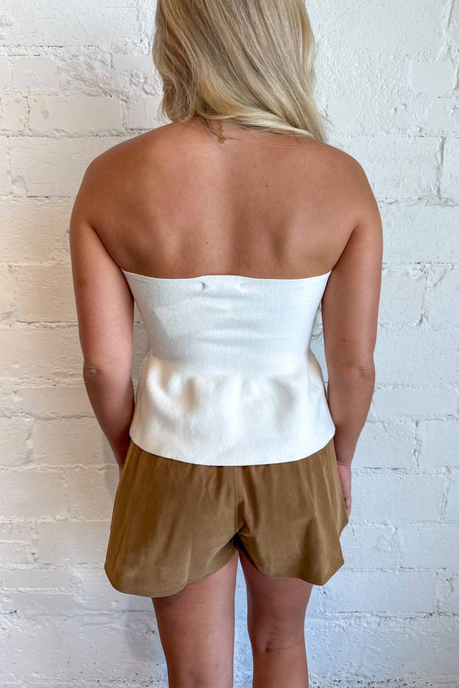 Free People - Paradise Found Suede Skort