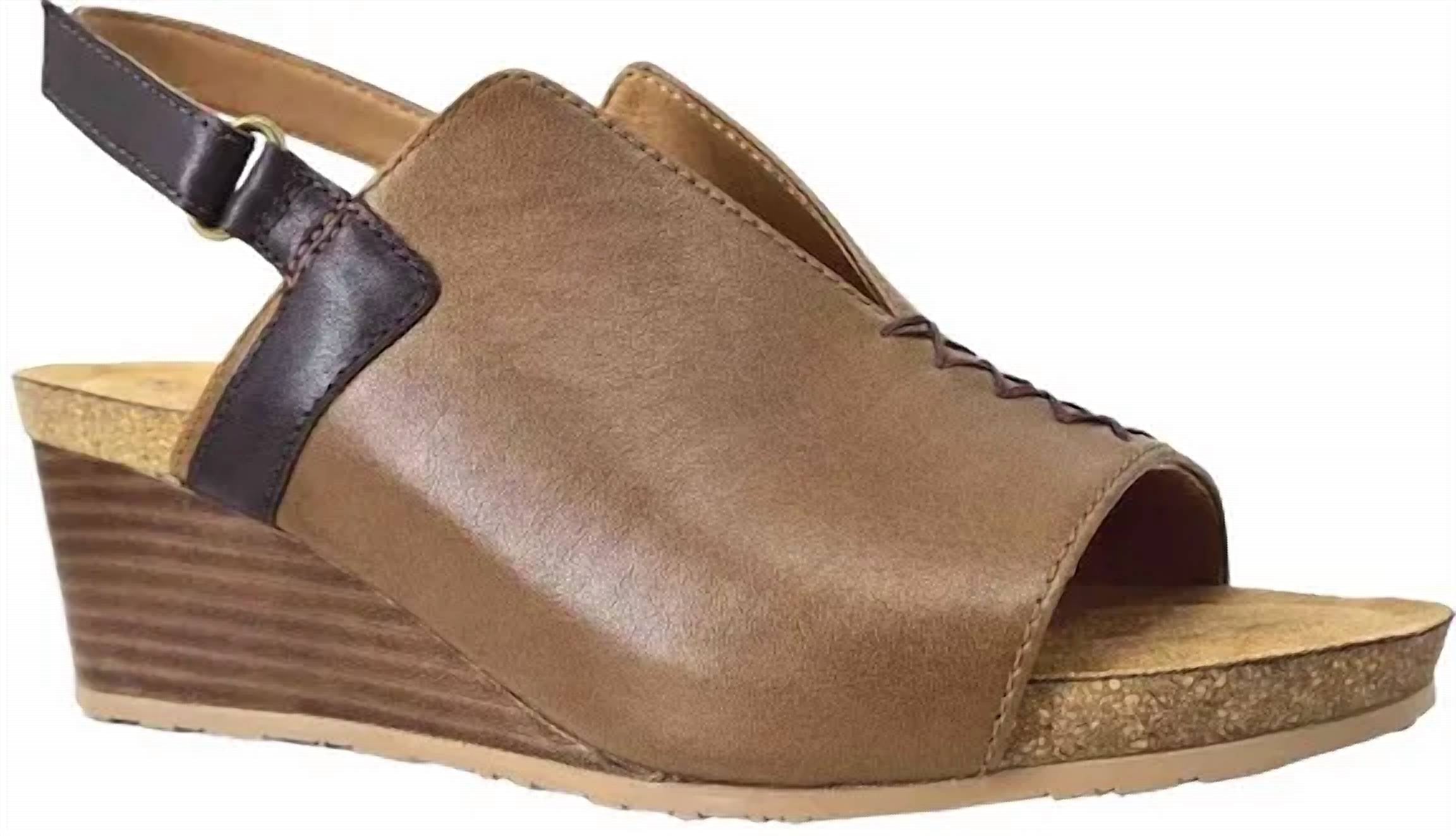Salvia Women's Reeve Slingback Sandals in nut cafe - women's sandal