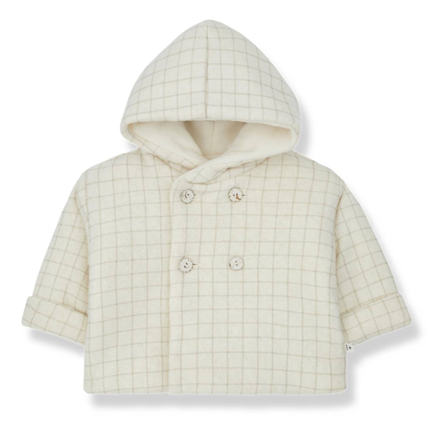 One More In the Family Baby's Artur Padded Jacket in the family baby s artur padded jacket in ecru - item
