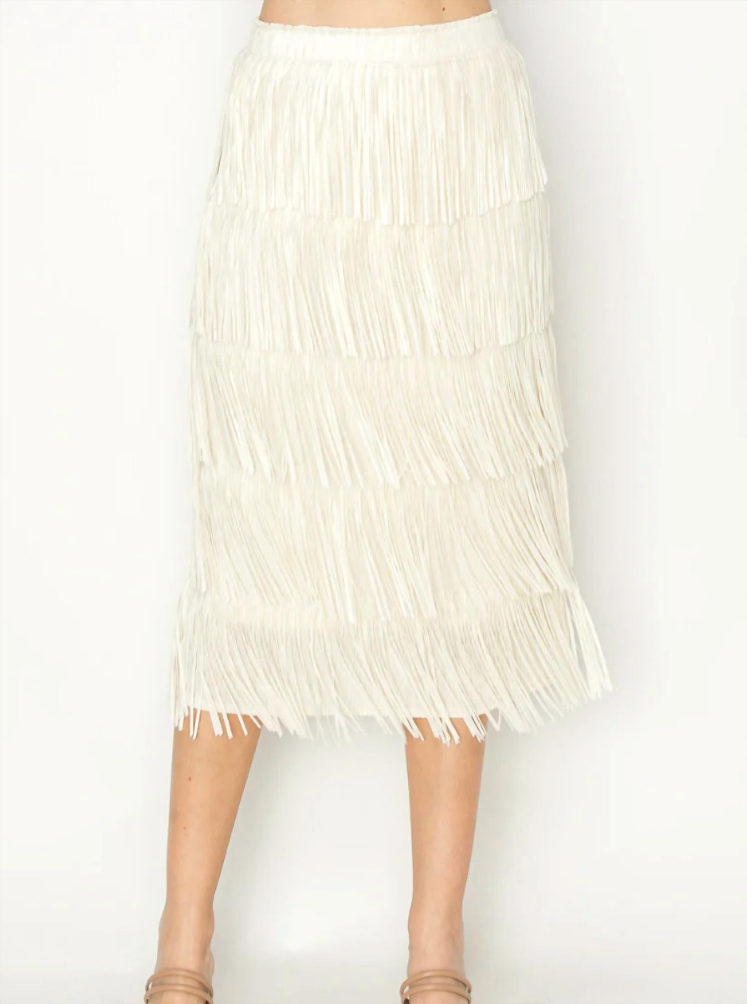 Joh - Women's Jayleen Fringe Skirt