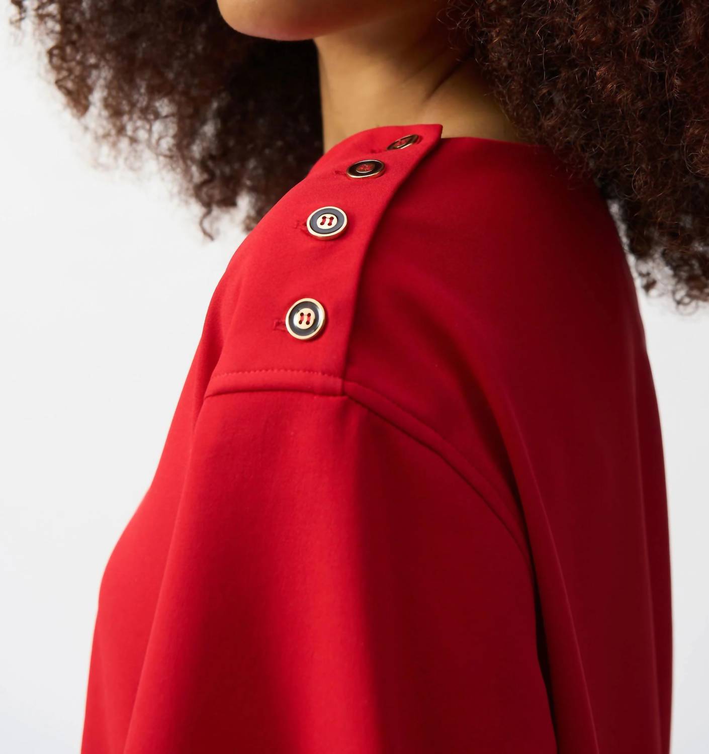 Joseph Ribkoff - Woven Short Sleeve Straight Dress