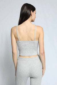Blended Knit Corset Tank