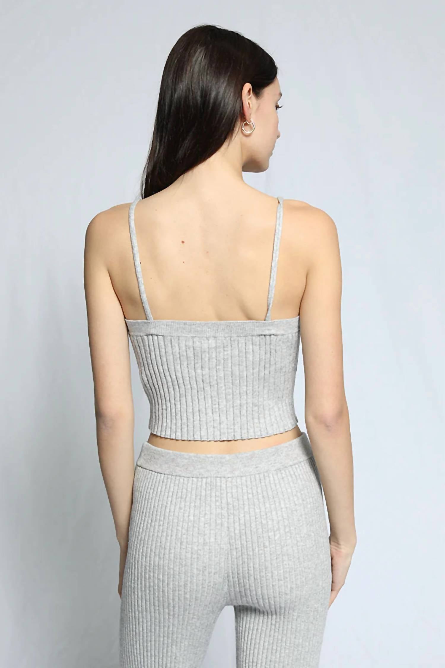 Blended Knit Corset Tank