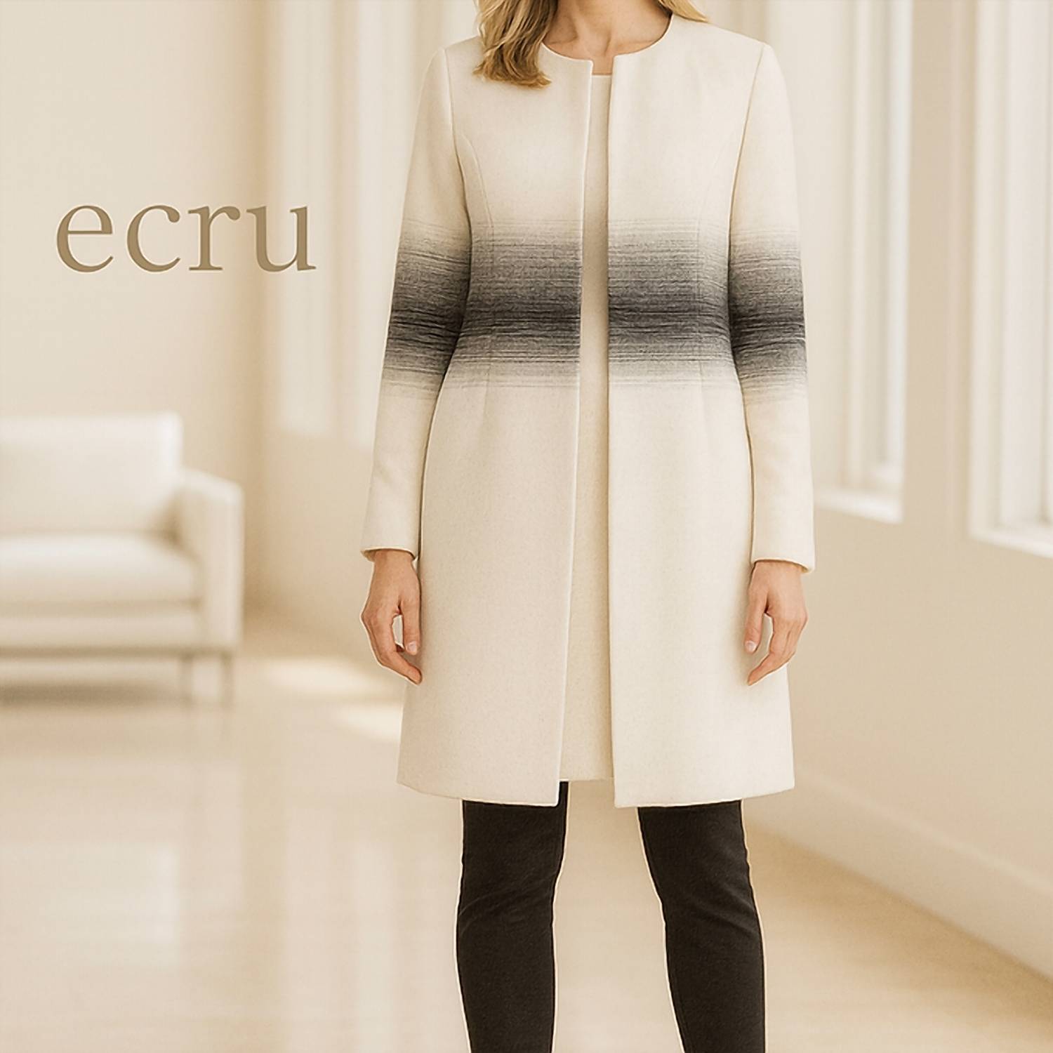 Ecru - Long Blazer