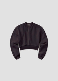 AGOLDE Kit Long-Sleeve Sweatshirt in black - women's top - detail view