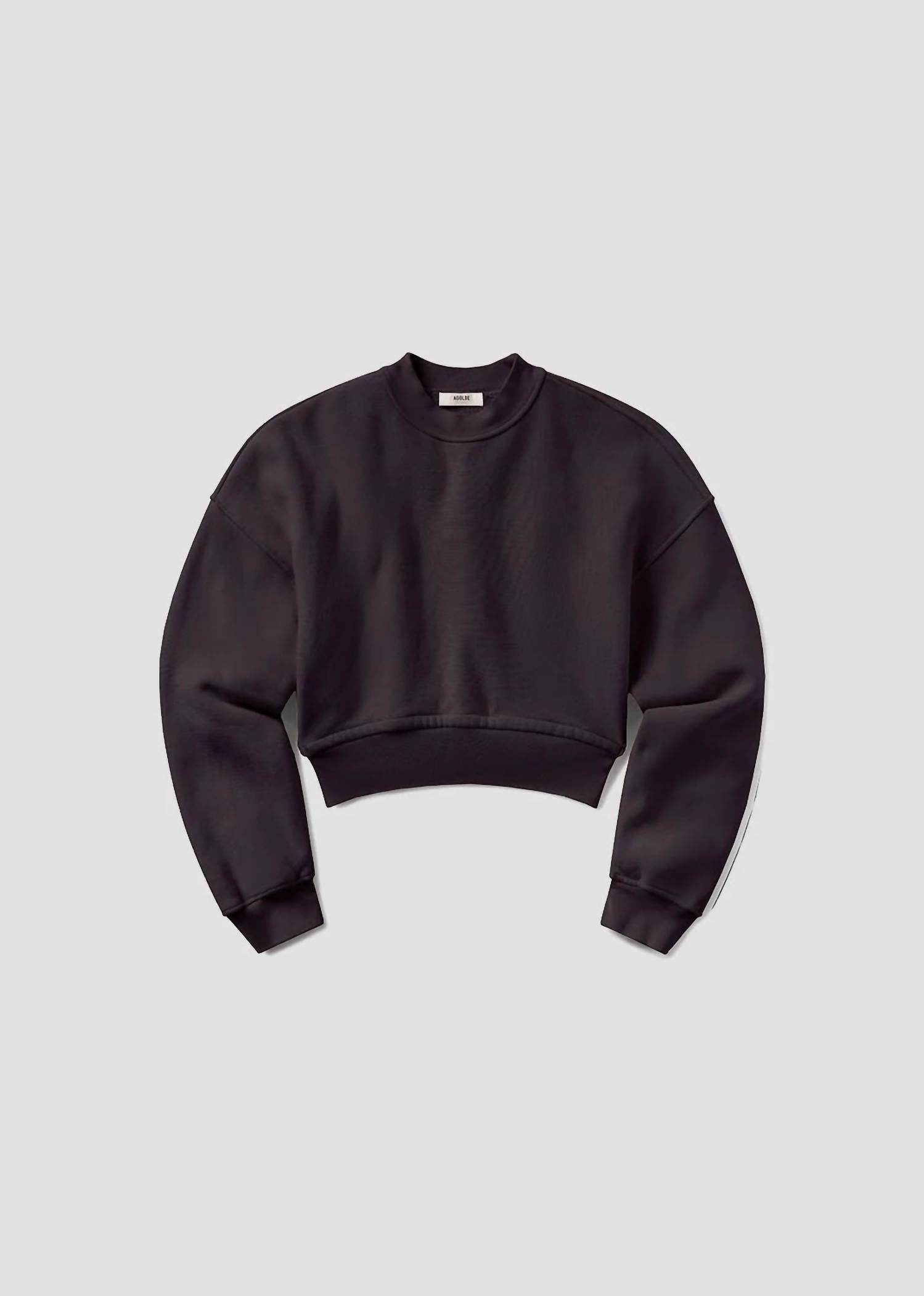 AGOLDE Kit Long-Sleeve Sweatshirt in black - women's top - detail view