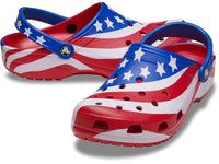 Crocs - Men's Classic American Flag Casual Clogs