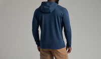 KUHL Influx Hoody in blue ink - men's shirt - alternate view