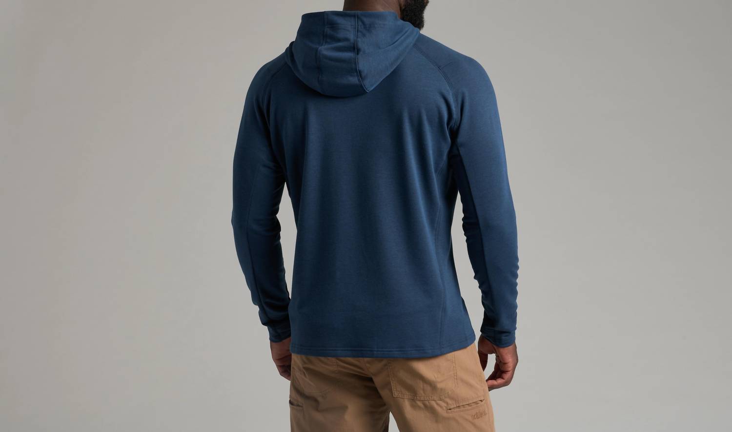 KUHL Influx Hoody in blue ink - men's shirt - alternate view