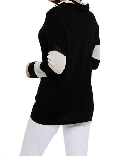 Angel - Striped Cowl Neck Sweater