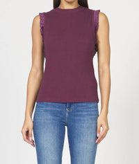Dear John Denim - Women's Bridgette Ruffle Trim Tank Top