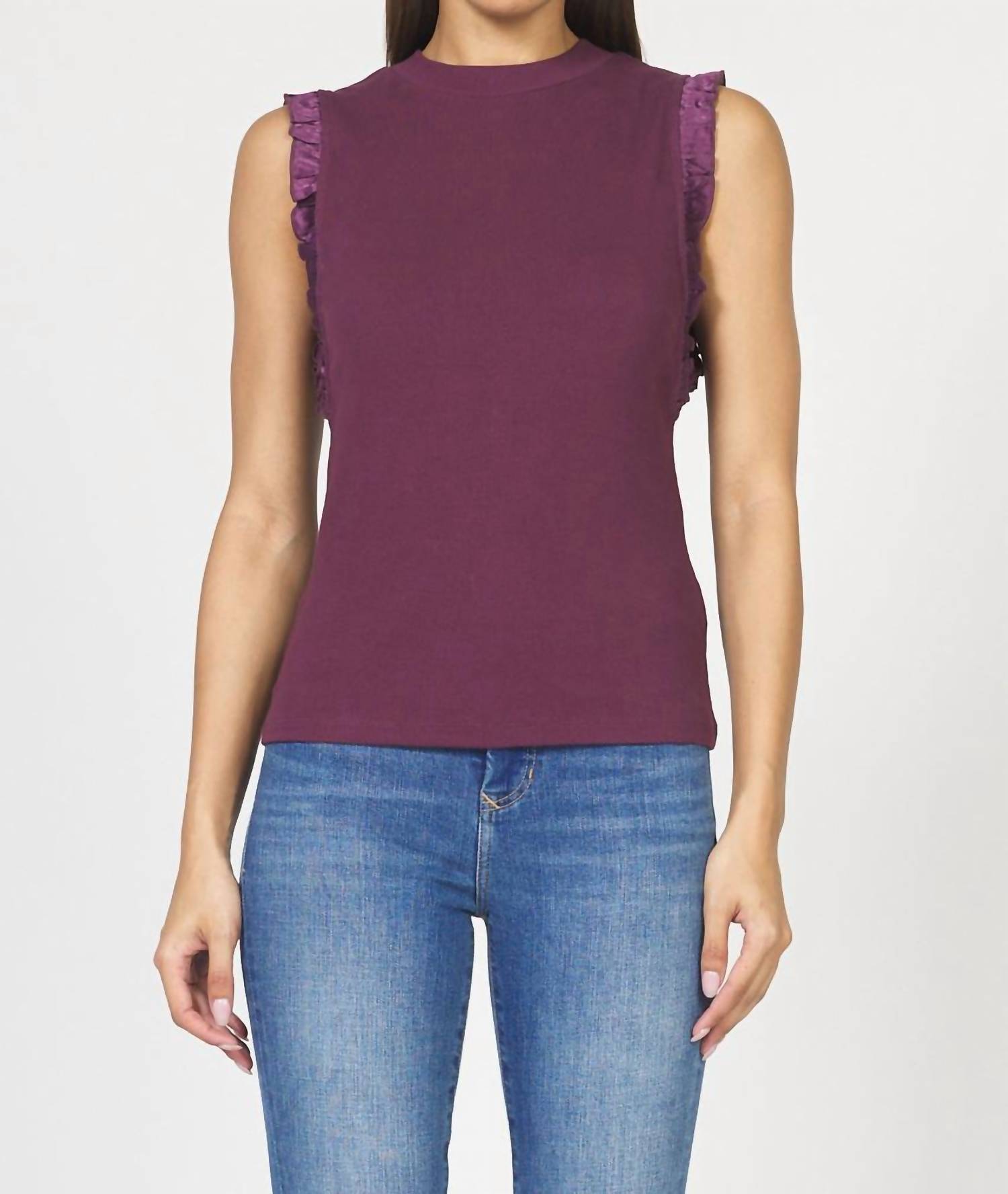 Dear John Denim - Women's Bridgette Ruffle Trim Tank Top