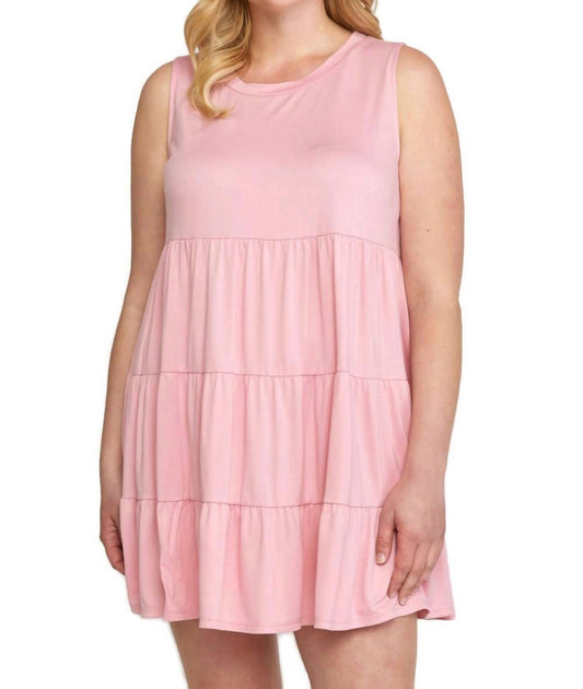 Entro - Ruffle Tiered Short Dress Plus