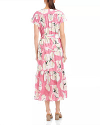 Fifteen Twenty - Kristine Tiered Front Slit Midi Dress