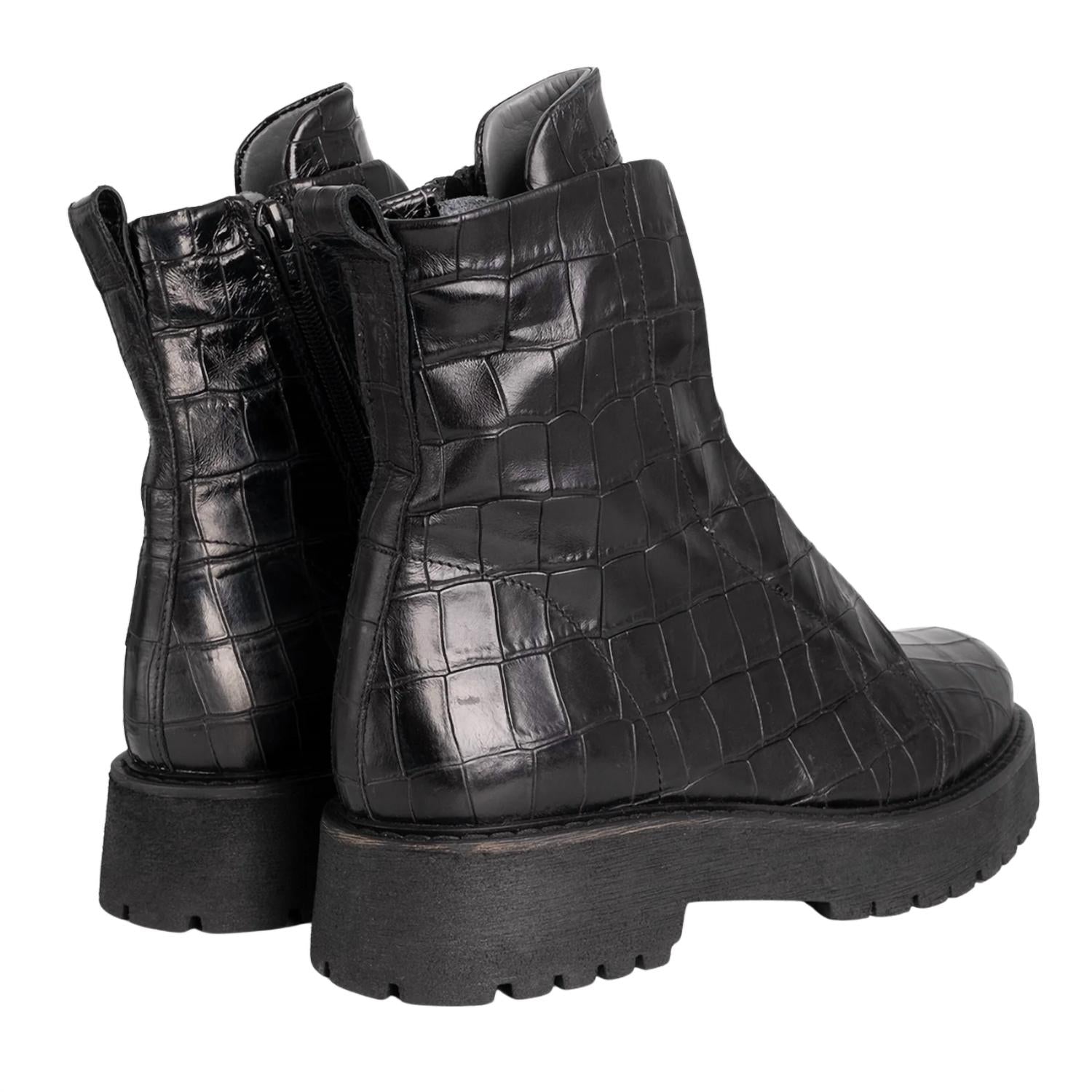 Patrizia Bonfanti Women's Kuni No Lace Cocco Ankle Boot in black - women's shoe - view 4