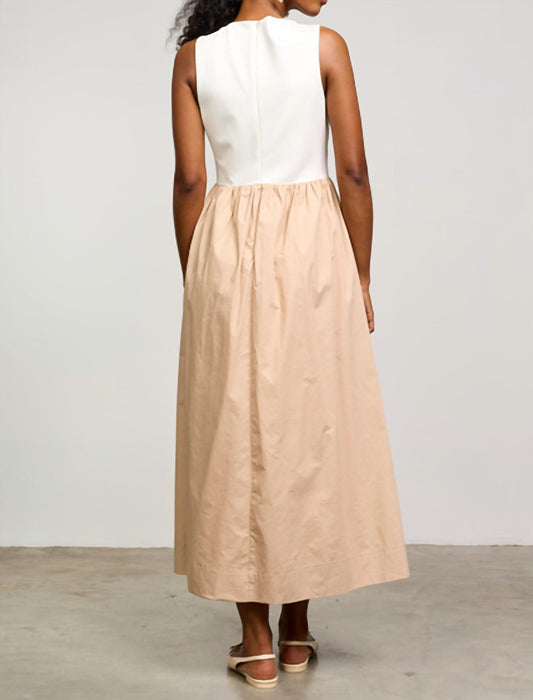 Skies Are Blue - Whitlee Two-tone Maxi Dress