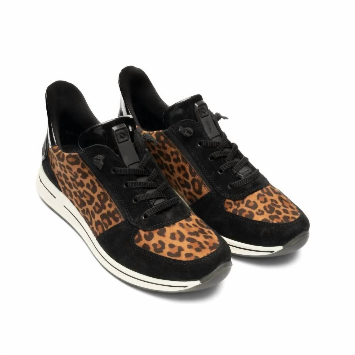 Ara Shoes Ovation Lace-up Sneakers in black multi - women's sneaker - alternate view