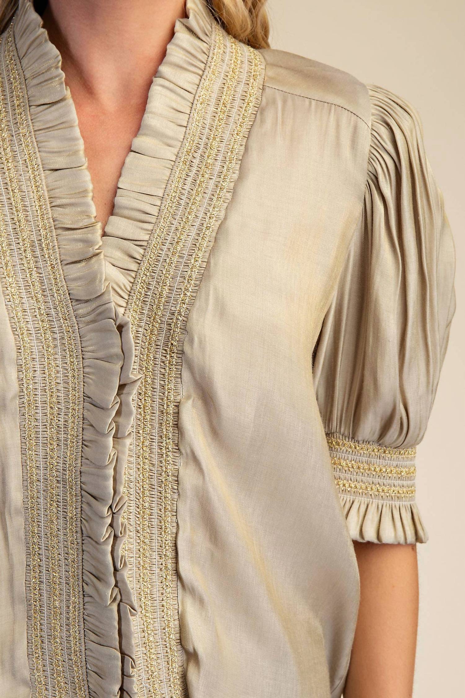 Glam - Miriam V-neck Blouse