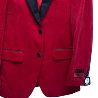 MAZARI Men's Fashion Blazer in red - men's jacket - alternate view