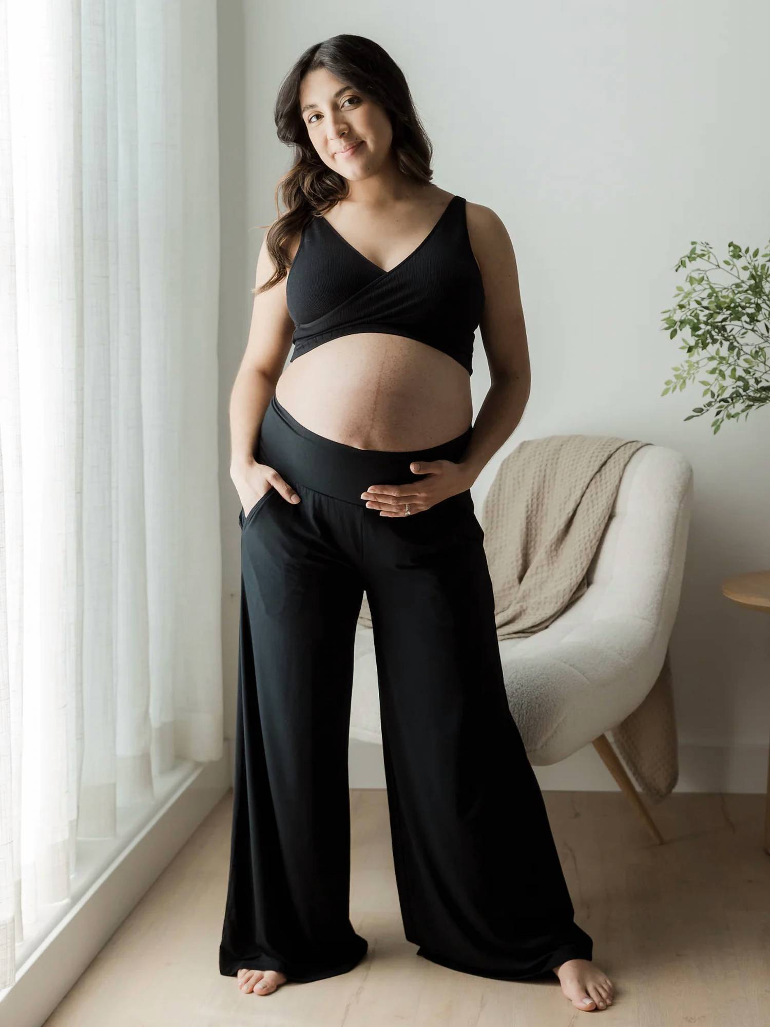 Kindred Bravely - Wide Leg Postpartum Lounge Pants - Maternity