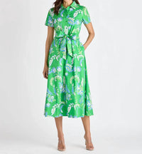 Jude Connally - Glenda Stretch Poplin Midi Dress