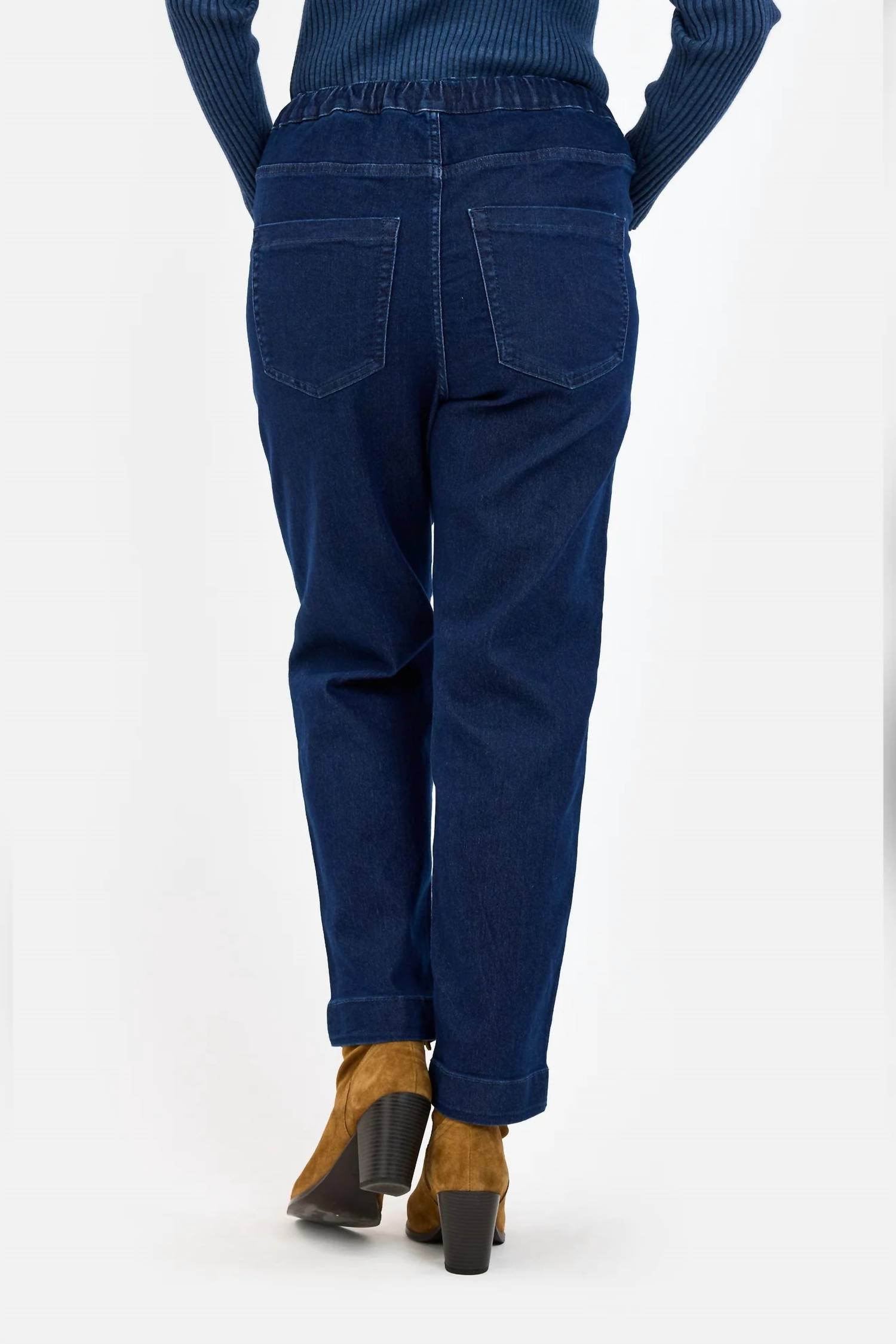 Jensen Relaxed Fit Denim Jeans in blue - women's jeans - detail view